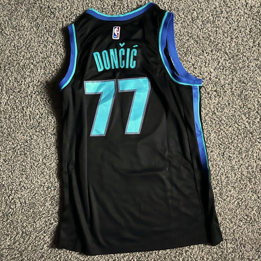 Luka Doncic basketball jersey.